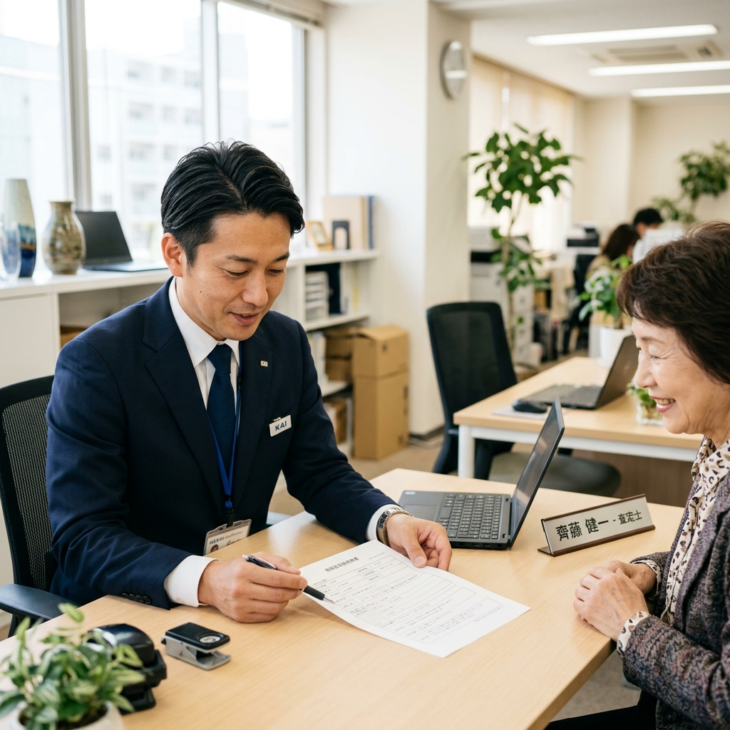 自社スタッフによる丁寧な不用品買取・出張査定風景